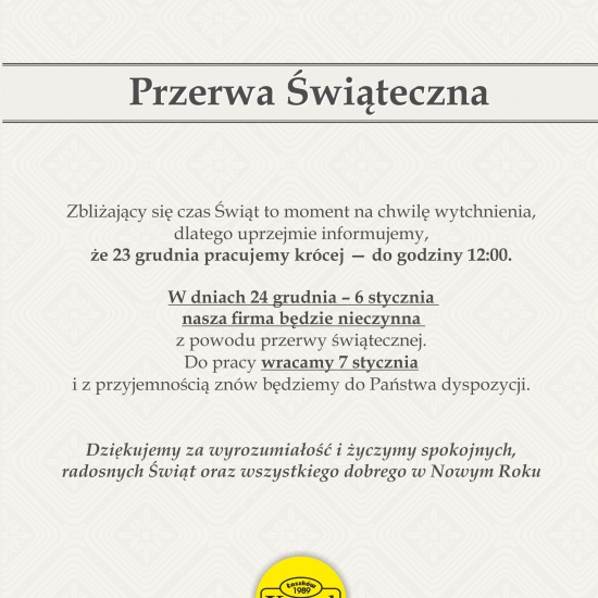 Przerwa Świąteczna